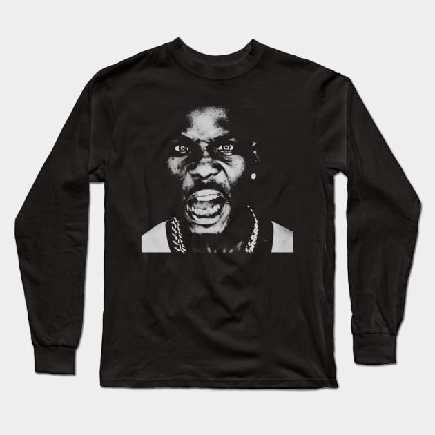 DMX BLACK WHITE Long Sleeve T-Shirt by delpionedan